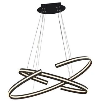 AZZARDO AZ3355 ALESSIA BLACK DECORATIVE LAMP