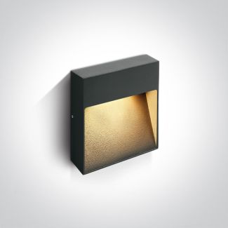 ONE LIGHT 67360A/AN/W Skliri 2 kinkiet antracyt LED 3000K 9W IP54