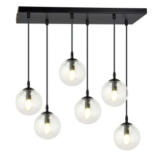 EMIBIG 711/6 LAMPA WISZĄCA COSMO 6 BL TRANSPARENT