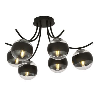 EMIBIG 1111/6 LAMPA SUFITOWA BOSTON 6 BLACK/STRIPE