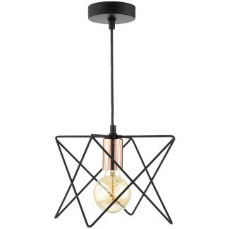 DAR MID0122 MIDI 1LT PENDANT BLACK COPPER