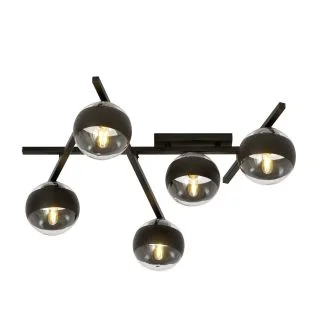 EMIBIG 1105/5 LAMPA SUFITOWA SMART 5 BLACK/STRIPE