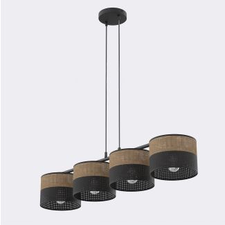 EMIBIG 1653/4 KARBON 4 BL BROWN LAMPA WISZĄCA