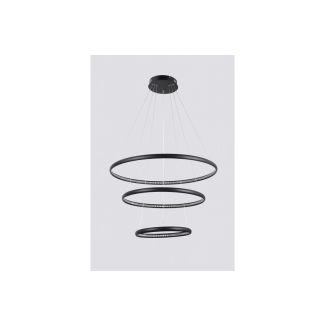 AZZARDO AZ4428 BRIGHTON 3 BK DECORATIVE PENDANT BLACK