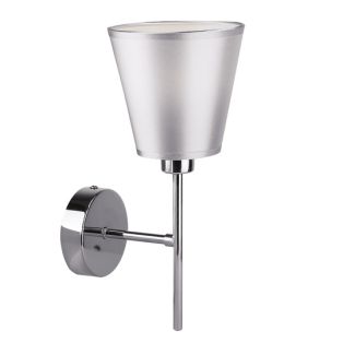CANDELLUX 21-70616 VOX LAMPA KINKIET 1X40W E14 CHROM Z ABAŻUREM