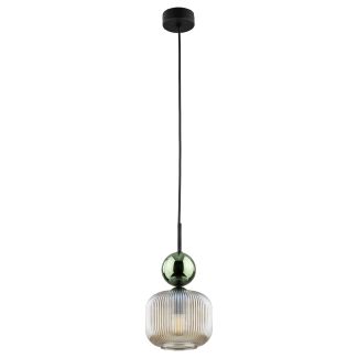 TK-LIGHTING 11144 SOPHIA GREEN COGNAC LAMPA WISZĄCA 1XE14