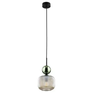 TK-LIGHTING 11144 SOPHIA GREEN COGNAC LAMPA WISZĄCA 1XE14