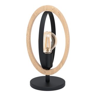 EGLO 43464 LAMPA BASILDON OPRAWA STOŁOWA TL/1 E27 SCHWARZ/HOLZ BASILDON