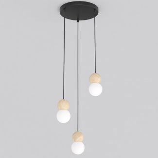 EMIBIG 1675/3 LOOP 3 BLACK LAMPA WISZĄCA
