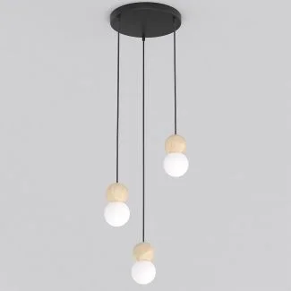 EMIBIG 1675/3 LOOP 3 BLACK LAMPA WISZĄCA