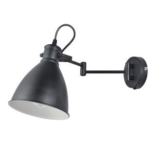 CANDELLUX 21-85238 ESPERA LAMPA KINKIET 1X40W E27 CZARNY Z PRZEWODEM PRZYŁ. Z WTYCZKĄ I WŁĄCZNIKIEM