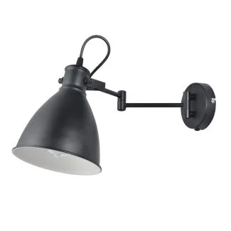 CANDELLUX 21-85238 ESPERA LAMPA KINKIET 1X40W E27 CZARNY Z PRZEWODEM PRZYŁ. Z WTYCZKĄ I WŁĄCZNIKIEM