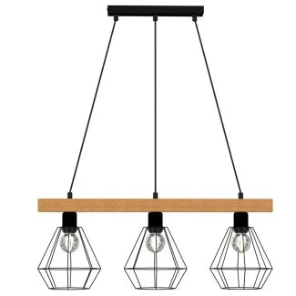 LUMINEX 4103 oprawa sufitowa Vastra żyrandol czarny brązowy