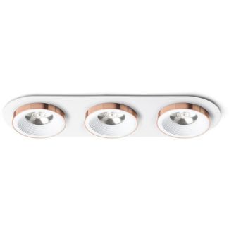 RENDL R13245 SHARM R III wpuszczana biała miedź 230V LED 3x10W 24° 3000K