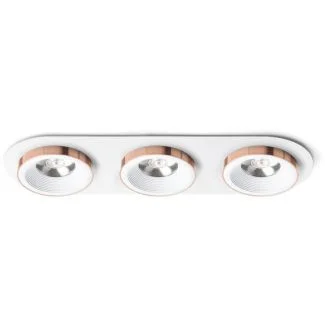 RENDL R13245 SHARM R III wpuszczana biała miedź 230V LED 3x10W 24° 3000K