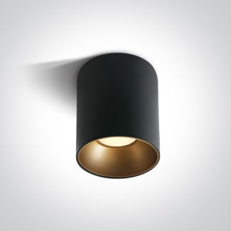 ONE LIGHT 12130Z/B/W Trizin 3 czarny cylinder COB LED 3000K 30W + czarny & mosiężny