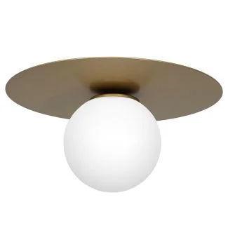 LUMINEX 3309 oprawa sufitowa Flat plafon czarny złoty