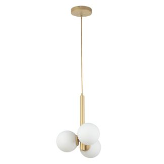 SIGMA 33605 Perla 3 lampa wisząca złoty,biały