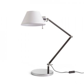 RENDL R13283 MONTANA stołowa biała/czarna chrom 230V E27 28W