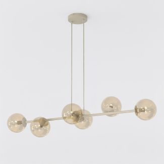 EMIBIG 1641/6 MAGNUS 6 MOKKA AMBER LAMPA WISZĄCA