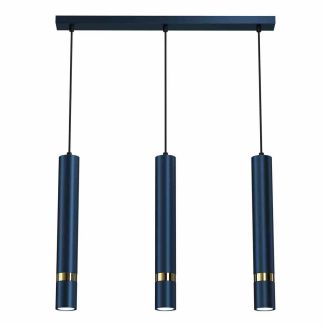 MILAGRO MLP7726 LAMPA WISZĄCA JOKER NAVY BLUE/GOLD 3XGU10