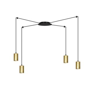 EMIBIG 526/4 LAMPA WISZĄCA TRAKER 4 BL/GOLD
