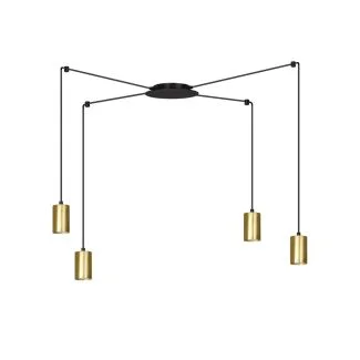 EMIBIG 526/4 LAMPA WISZĄCA TRAKER 4 BL/GOLD