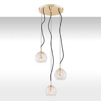 ARGON OVIEDO 1463 lampa wisząca 3 pł. na okrągłej podsufitce