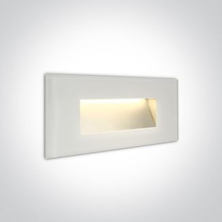 ONE LIGHT 68076A/W/W Levidi 2 szklany wpust ścienny LED 3000K 5W IP65 AC LED