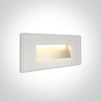 ONE LIGHT 68076A/W/W Levidi 2 szklany wpust ścienny LED 3000K 5W IP65 AC LED