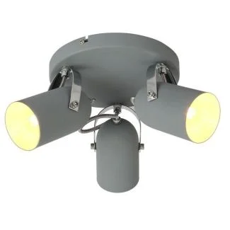 CANDELLUX 98-66503 GRAY PLAFON 3X40W E14 SZARY