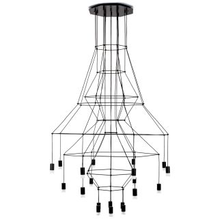 MOOSEE MSE1501100470 lampa wisząca FLUSSO 20 czarna
