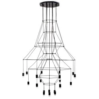 MOOSEE MSE1501100470 lampa wisząca FLUSSO 20 czarna