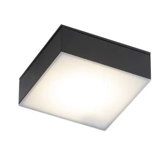 ANTIGO Plafon Tottori IL - Czarny IP44 (100x100 mm) 3000K 8057