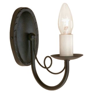 ELSTEAD MINSTER MN1 BLACK 1Lt Wall Light