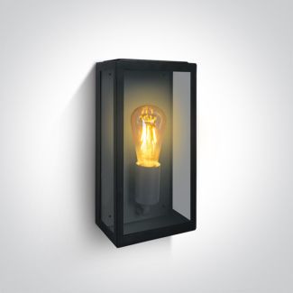 ONE LIGHT 67406A/B Gabbia A czarna lampa ogrodowa 40W E27 stal nierdzewna 201 + szkło hartowane