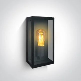 ONE LIGHT 67406A/B Gabbia A czarna lampa ogrodowa 40W E27 stal nierdzewna 201 + szkło hartowane