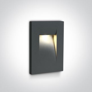 ONE LIGHT 68062/AN/W Simi wpust ścienny antracyt LED 3000K 3,6W IP65
