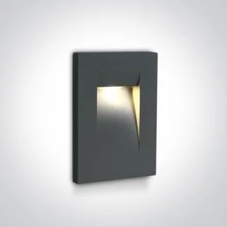 ONE LIGHT 68062/AN/W Simi wpust ścienny antracyt LED 3000K 3,6W IP65