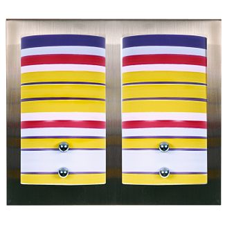 CANDELLUX 22-82025 FRESCO KINKIET PODWÓJNY NIKIEL MAT 2XG9/40W 230V