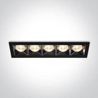 ONE LIGHT 50506B/B/W Avgi czarny wpust z odbłyśnikiem ciemny chrom COB LED 3000K 20W