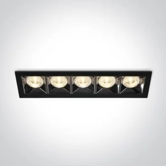 ONE LIGHT 50506B/B/W Avgi czarny wpust z odbłyśnikiem ciemny chrom COB LED 3000K 20W