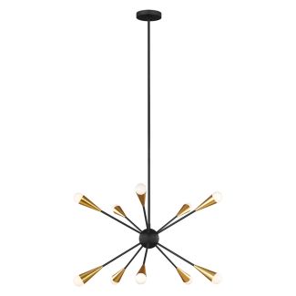 ELSTEAD Jax FE-JAX10-MB 10 Light Chandelier - Midnight Black