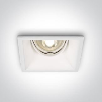 ONE LIGHT 51105TG/W Pella biały wpust z oprawką GU10 MR16 dark light