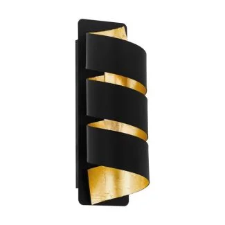 EGLO 98755 LAMPA ELIZONDO OPRAWA ŚCIENNA WL/1 E14 SCHWARZ/GOLD ELIZONDO