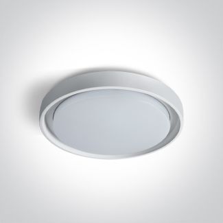 ONE LIGHT 67384/W/W Moulki biały plafon LED 3000K 30W IP54
