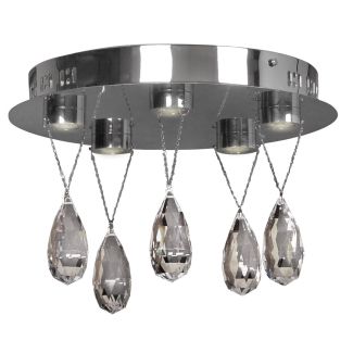 CANDELLUX 98-25722 PRISMA PLAFON 5X3W LED CHROM