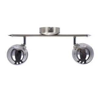 CANDELLUX 92-20970 RODIA LAMPA SUFITOWA LISTWA SATYNOWY 2X40W G9 KLOSZ GRAFITOWY