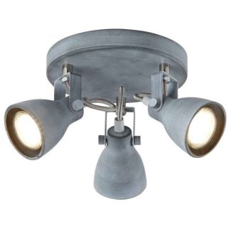 CANDELLUX 98-64325 ASH PLAFON 3X40W GU10 SZARY MAT