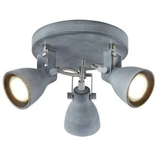 CANDELLUX 98-64325 ASH PLAFON 3X40W GU10 SZARY MAT